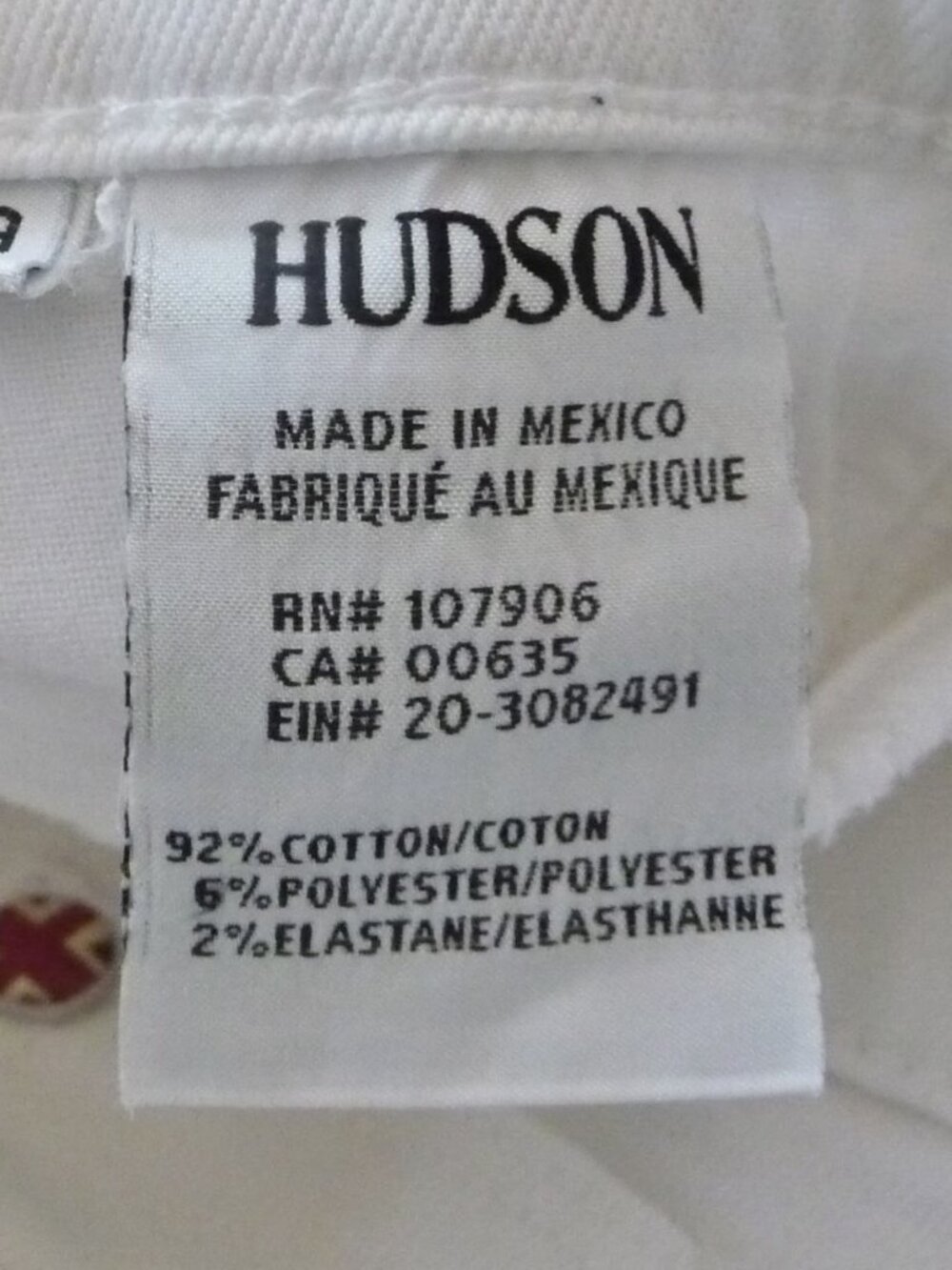 HUDSON SIZE 29 WHITE JEANS ANKLE SKINNY - Picture 11 of 14